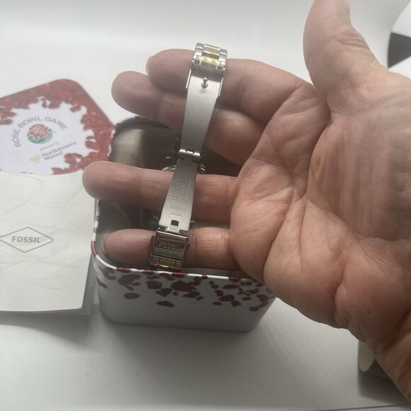 NEW Fossil Mini 3-Hand Date 2-Tone Stainless Steel Watch w/ Box - Picture 5 of 9